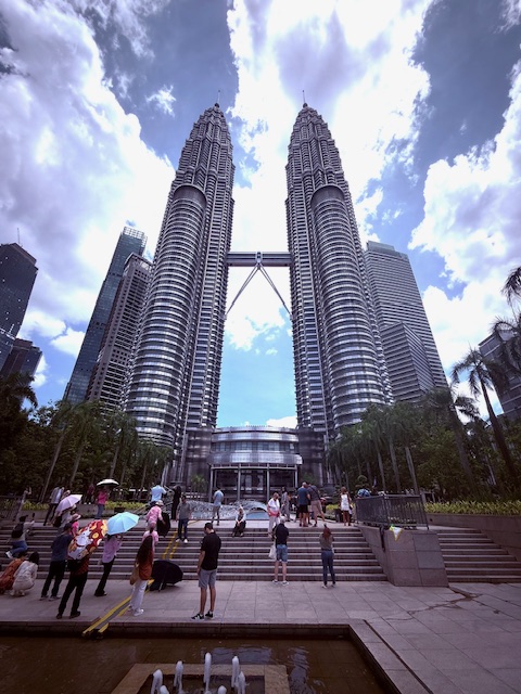 travel to Southeast Asia: Petronas Tower in Kuala Lumpur