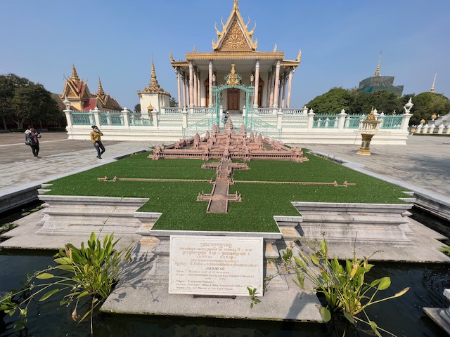Places to Visit in Southeast Asia: National Museum of Cambodia with Angkor Wat Model in front, Travel to Southeast Asia