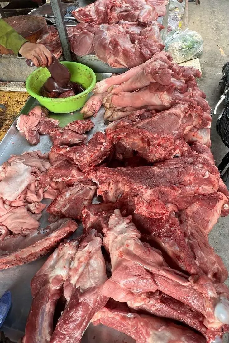 Floating Market Vietnam: Meat