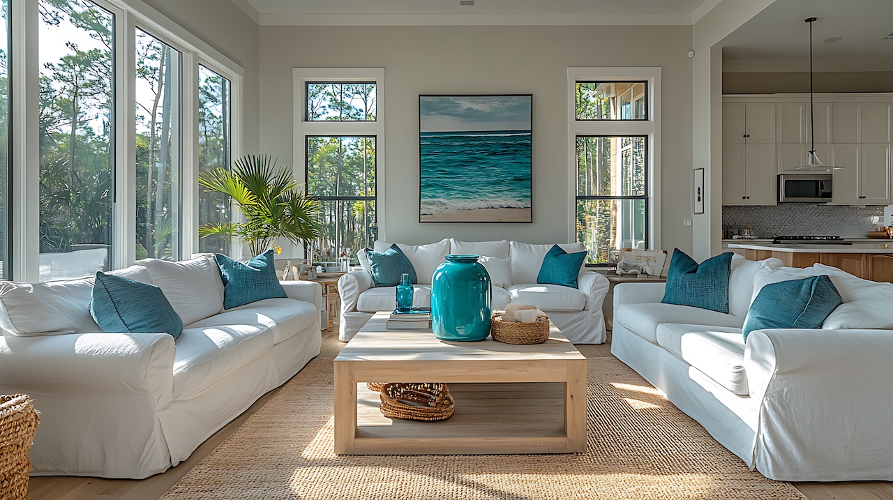 Beach house living room