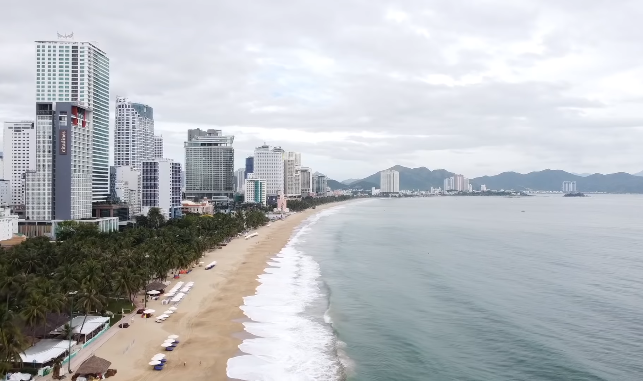 Sandy beaches and clear blue waters of Nha Trang